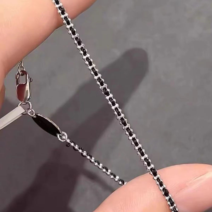 Wholesale Titanium steel hand rope, lucky red rope, woven rope, non fading, vacuum plated