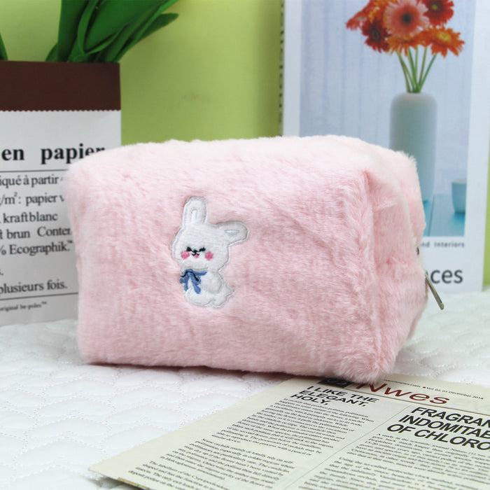 Wholesale Plush Large Capacity Cartoon Pencil Bag JDC-PB-DongJ004