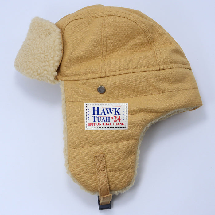 Wholesale Lamb Wool Canvas Double Layer Warm Hat JDC-FH-Duns001