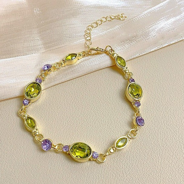 Wholesale Purple bracelet with multiple layers of layering, colorful, sweet, exquisite and versatile accessories