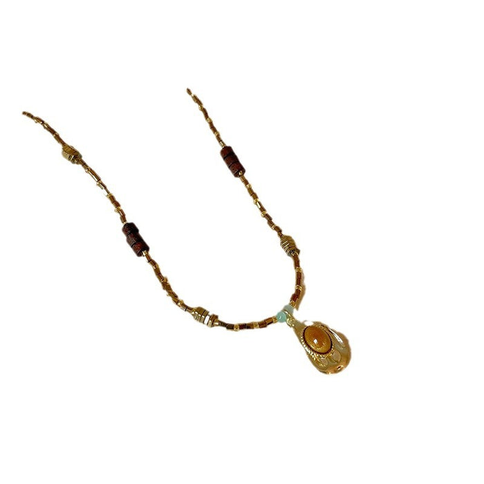 Wholesale Vintage beaded collarbone chain necklace