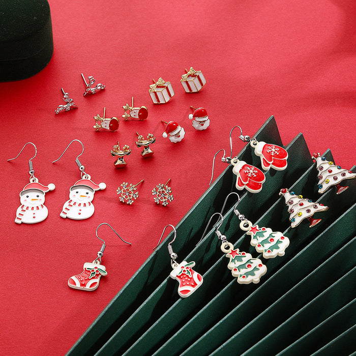 Wholesale Alloy Christmas Earrings Set