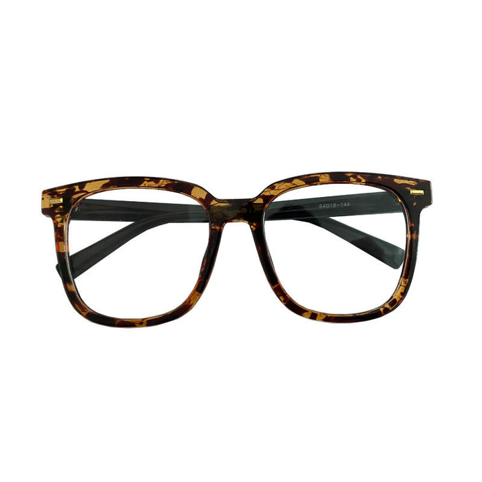 Wholesale Retro box anti blue light can be paired with myopia TR leopard print eyeglass frame