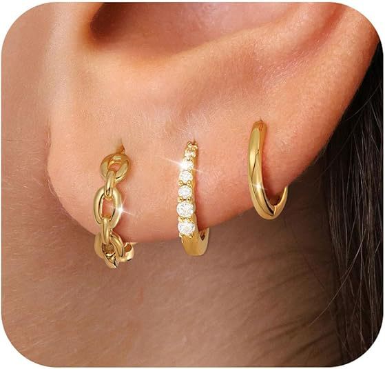 Wholesale New retro niche versatile octagonal star earrings copper plated with real gold temperament fashionable star earrings wholesale