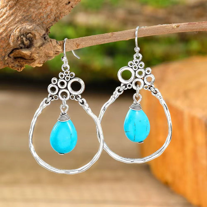 Wholesale Bohemian Vintage Drop Alloy Earrings Women' s Fashion Jewelry Accessory MOQ≥2