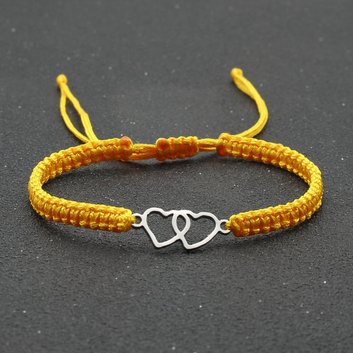 Wholesale Stainless Steel Bracelet Hand Woven Adjustable Red String Bracelet