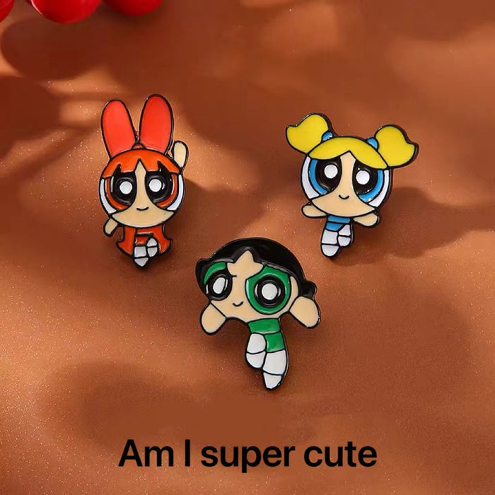 Wholesale Anime Brooch Cute Cartoon Metal Badge Clothing Accessories