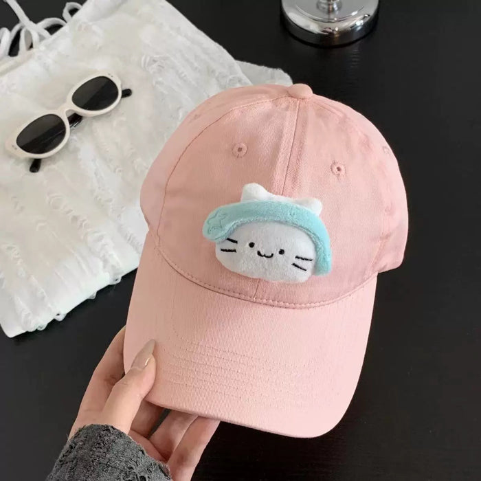 Wholesale Cute headphones music cat duckbill hat new versatile casual baseball hat