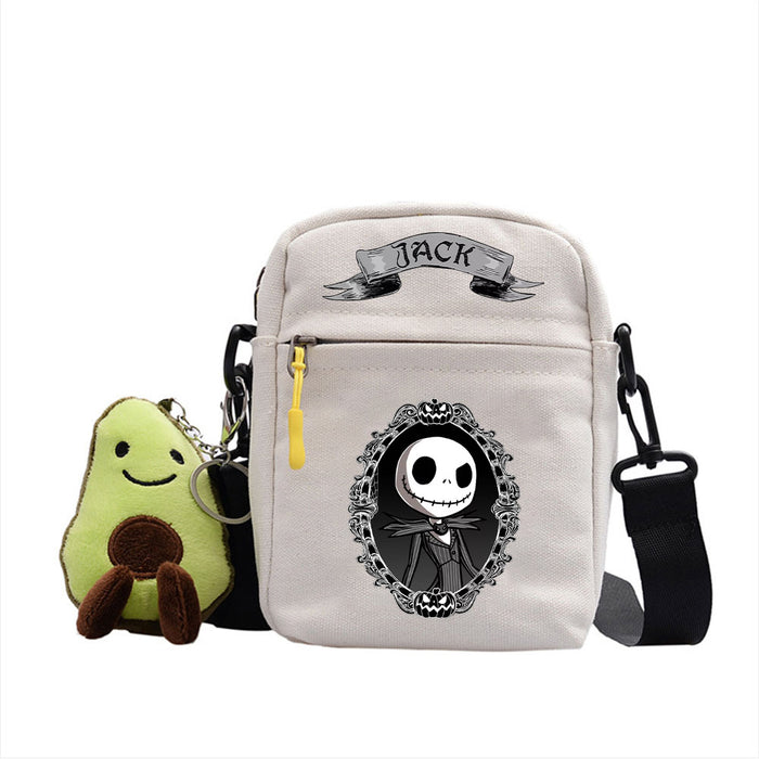 Wholesale Halloween Printed Pattern Canvas Crossbody Shoulder Bag JDC-SD-WuDuomei002