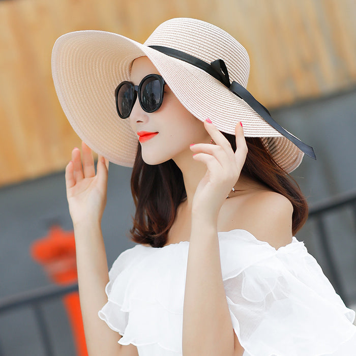 Wholesale Straw Hat Tourist Seaside Versatile Sunshade Hat Outdoor Camping Sunshade Hat