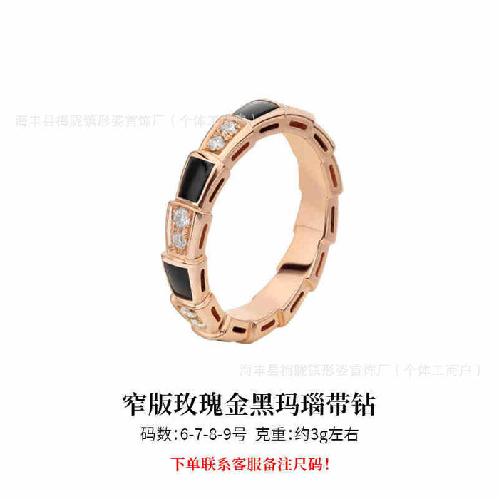 Wholesale Ring niche design, high-end feel, diamond inlay, light luxury
