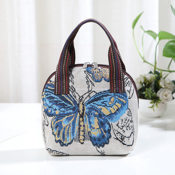 Wholesale Women's Handbag Woven Ethnic Style Small Cloth Bag For Shopping Work Mommy Carrying Mobile Phone Outdoors Tote Bag