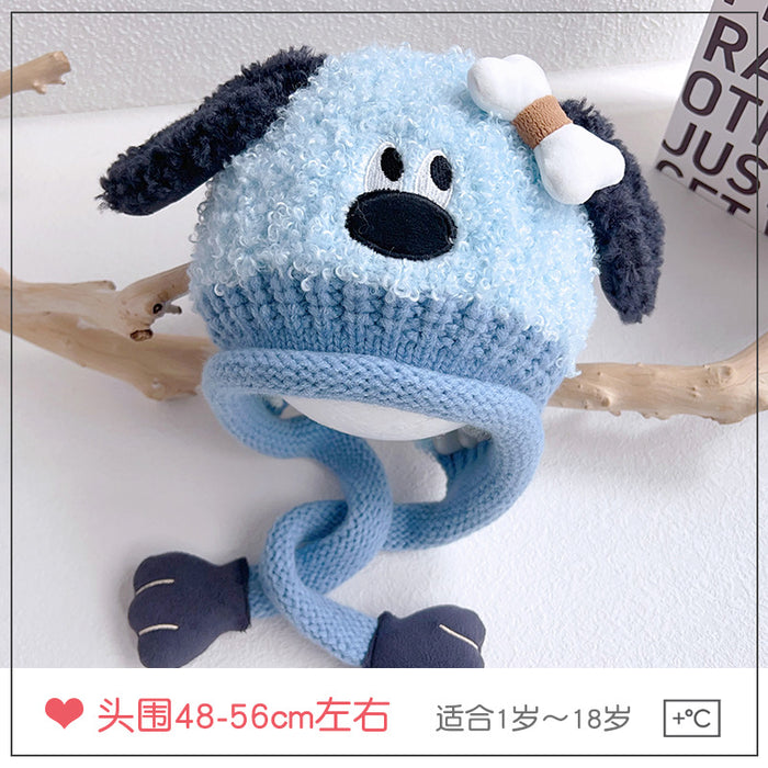 Wholesale Children' s hats and ves are integrated with cute children' s ear protection parent-child hats thickened