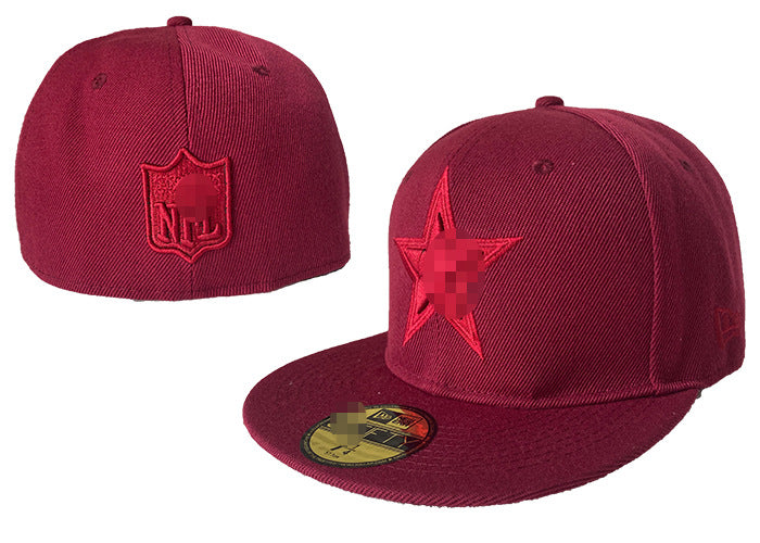 Wholesale Rugby League Baseball Cap Fully Enclosed Board Cap Sun Protection Shade Flat Brim Hat Non-Adjustable Curved Brim Hat