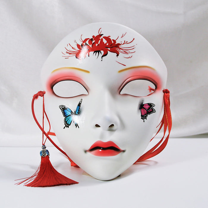 Wholesale Animistic Internet Celebrity Adult Party Mask Full Face Chinese Style Hand-painted Decoration Hanfu Accessories Members Exclusive