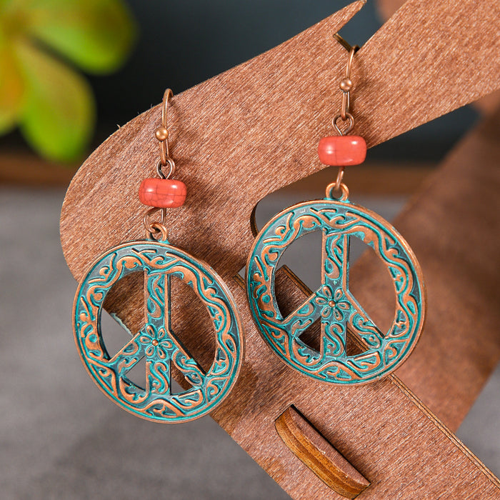 Wholesale Zinc Alloy Vintage Ethnic Bohemian Geometric Drop Earrings Women Fashion MOQ≥2