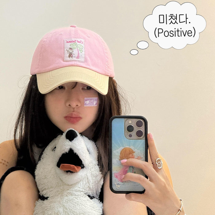 Wholesale New Cute Embroidered Duck Tongue Hat Versatile Sunshade and Sunscreen Baseball Hat