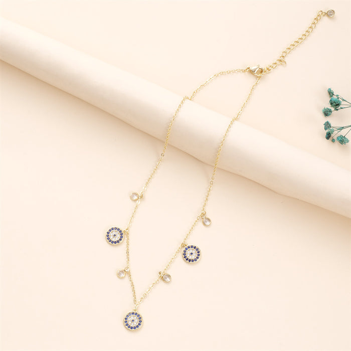 Wholesale New personalized necklace with copper plating, niche design, light luxury temperament, versatile collarbone chain