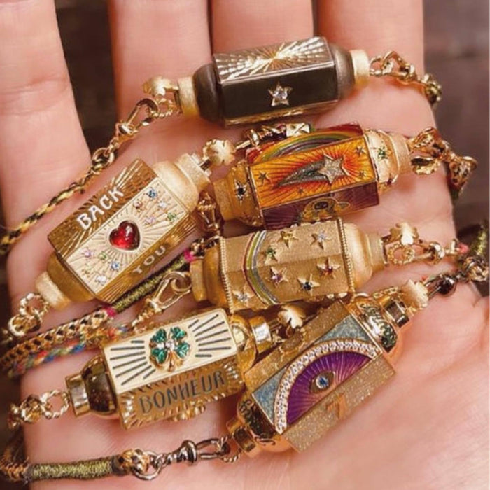 Wholesale Valentine' s Day Colorful Tarot Card Necklace