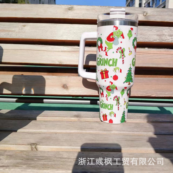 Wholesale 304 Stainless Steel Christmas Series 40oz Insulated Car Cup MOQ≥2