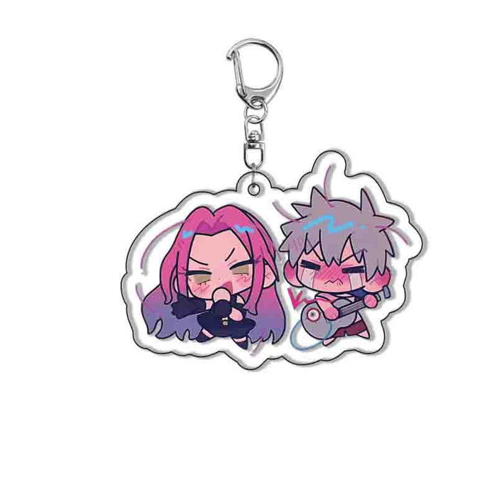 Wholesale Double-sided Acrylic Keychain with Layered Design  Anime-themed Creative Pendant
