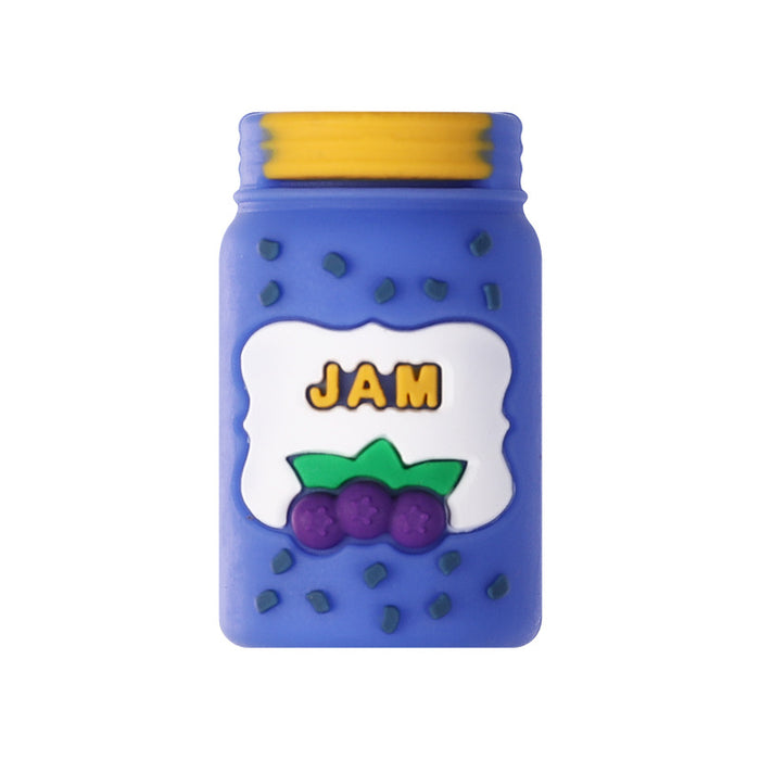 Wholesale 20pcs Bottle silicone beads semi-finished loose beads children' s bead pen decorative cartoon silicone beads