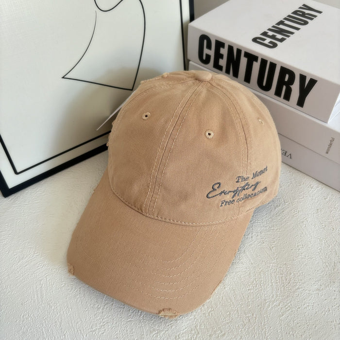 Wholesale New side letter quick drying baseball cap, sun shading and breathable outdoor hiking duckbill cap, casual cap