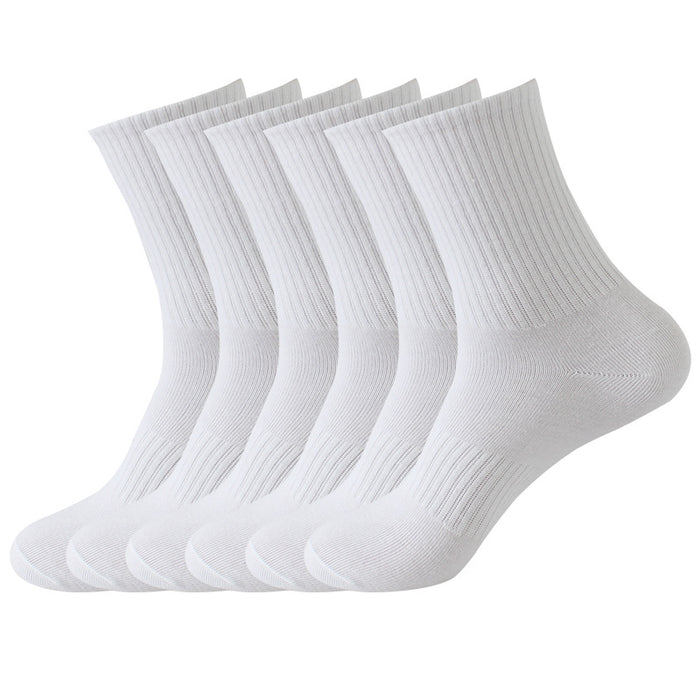 Wholesale Sports socks, outdoor running socks, mid length socks, solid color socks