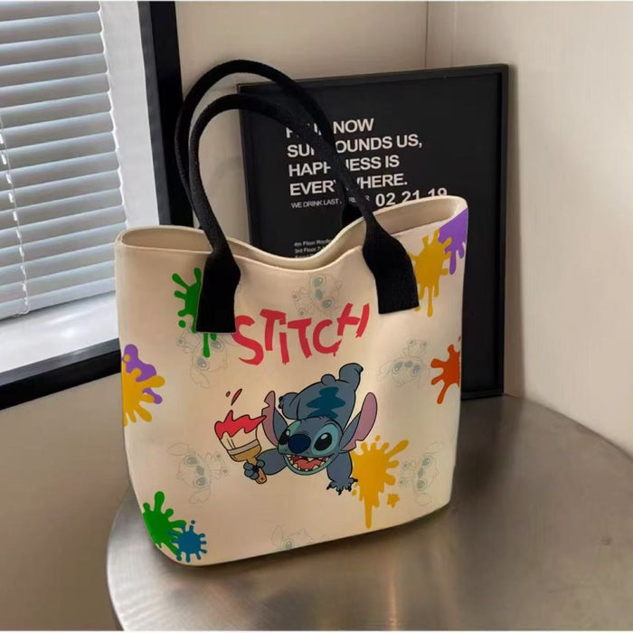 Wholesale Printed cartoon versatile square three-dimensional canvas bag