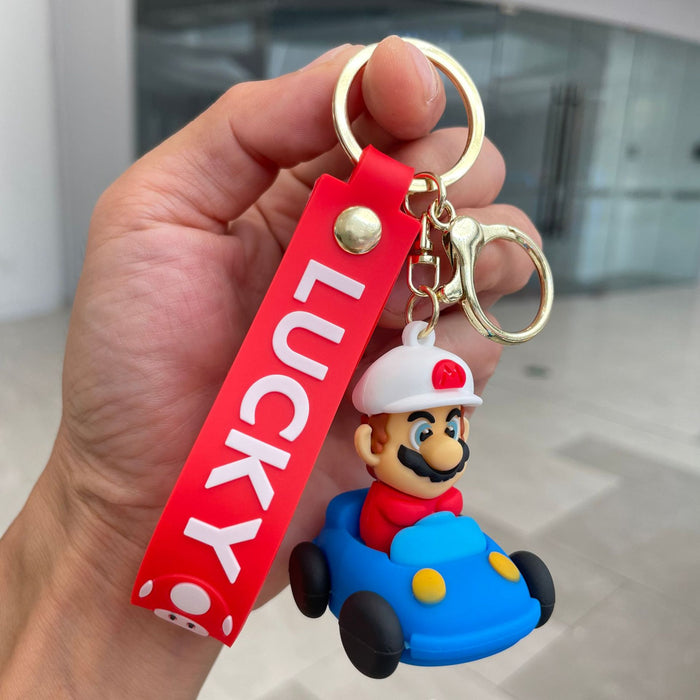 Wholesale Car keychain, cartoon doll, backpack pendant, keychain, car ornament, claw machine, small gift