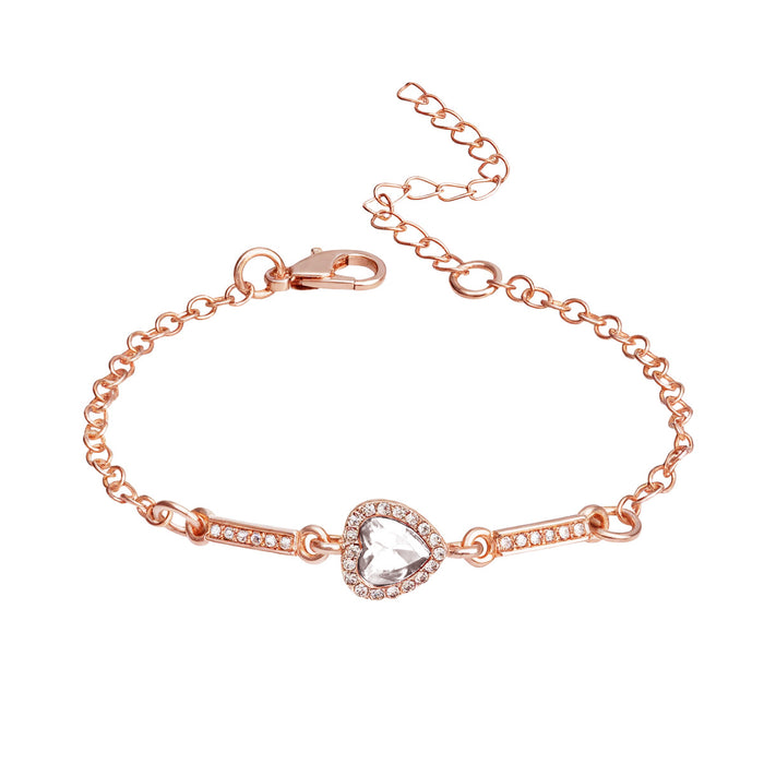 Wholesale Heart-shaped Women's Bracelet Diamond Jewelry Women's Jewelry Bracelet Gift