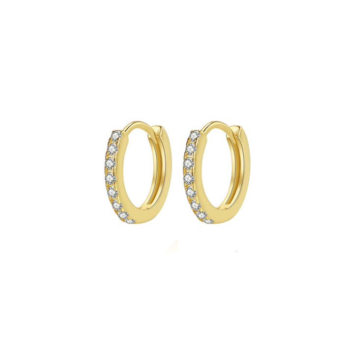 Wholesale Copper plated real gold exaggerated earrings with a high-end feel, trendy geometric earrings, and simple design