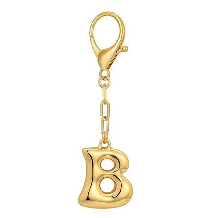 Wholesale 26 Bubble Letter Metal English Letter Keychain