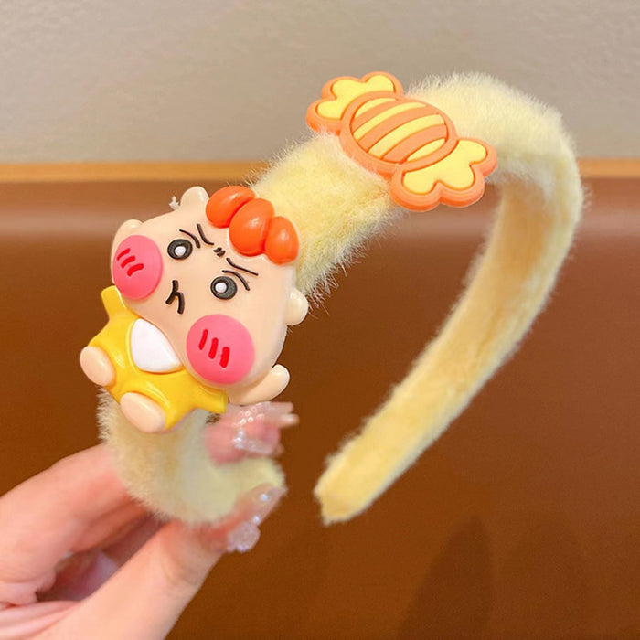 Wholesale Plush cartoon children' s hairband