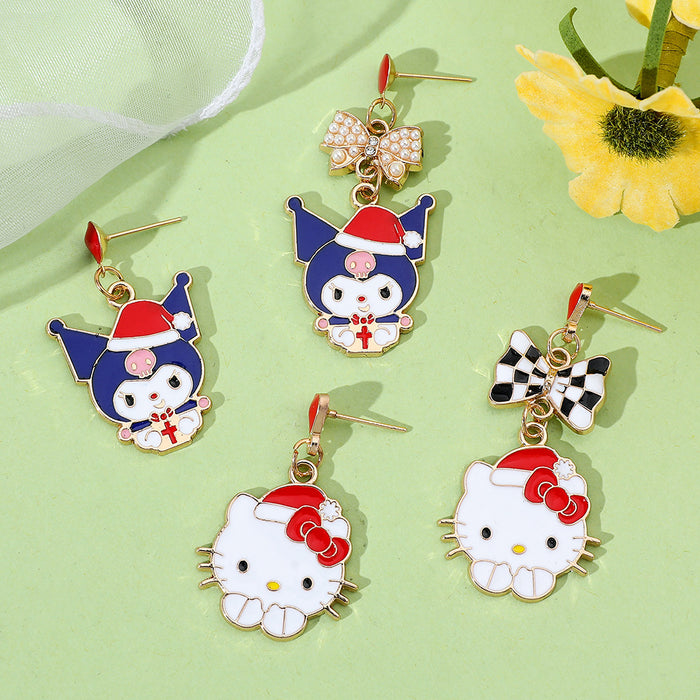 Wholesale  cartoon earrings cuteearrings  Christmas earrings