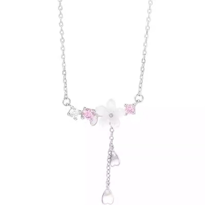Wholesale New shell cherry blossom necklace with niche temperament collarbone chain