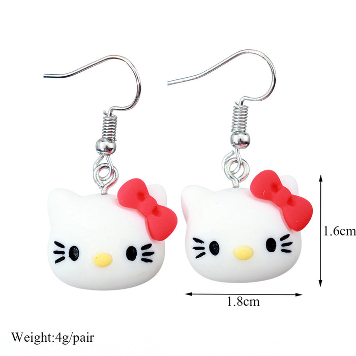 Wholesale Cartoon Animal Resin Earrings JDC-ES-niqing029