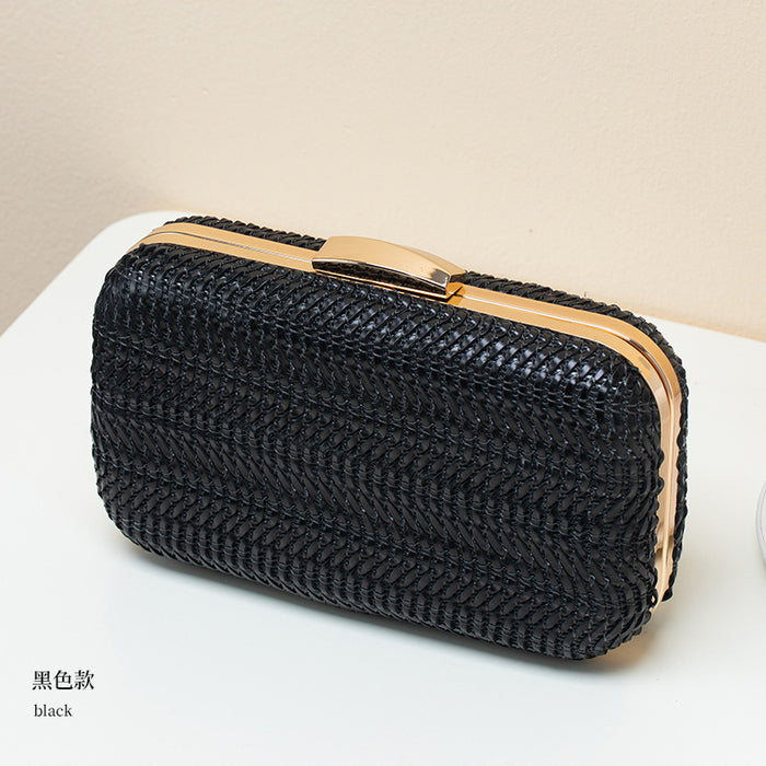 Wholesale Fashion PU Woven Clutch Bag High-grade Handbag JDC-HB-YX011