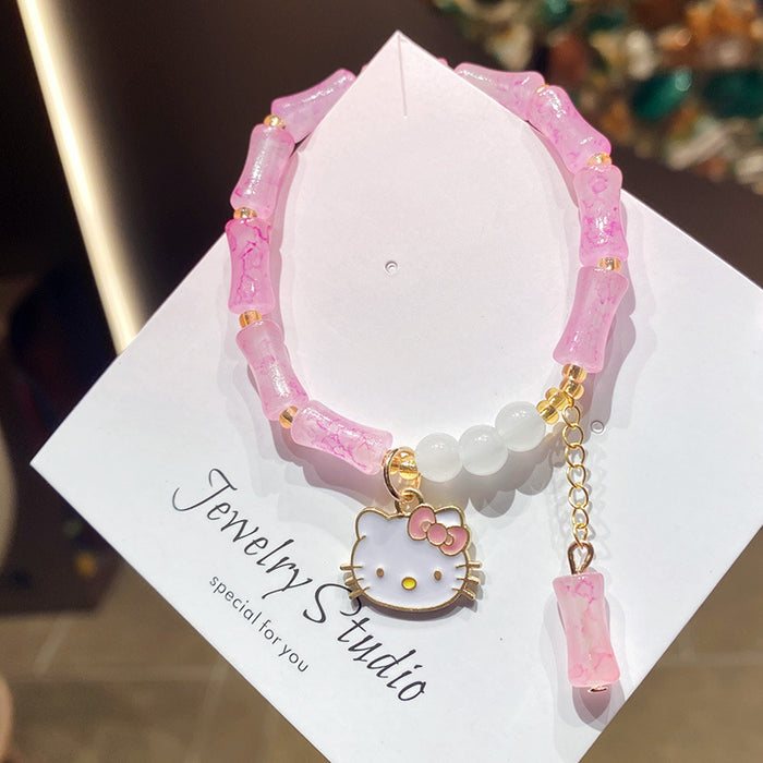 Wholesale Handmade Cartoon Panda Beaded Bracelet Fashion Jewelry Accessory MOQ≥3
