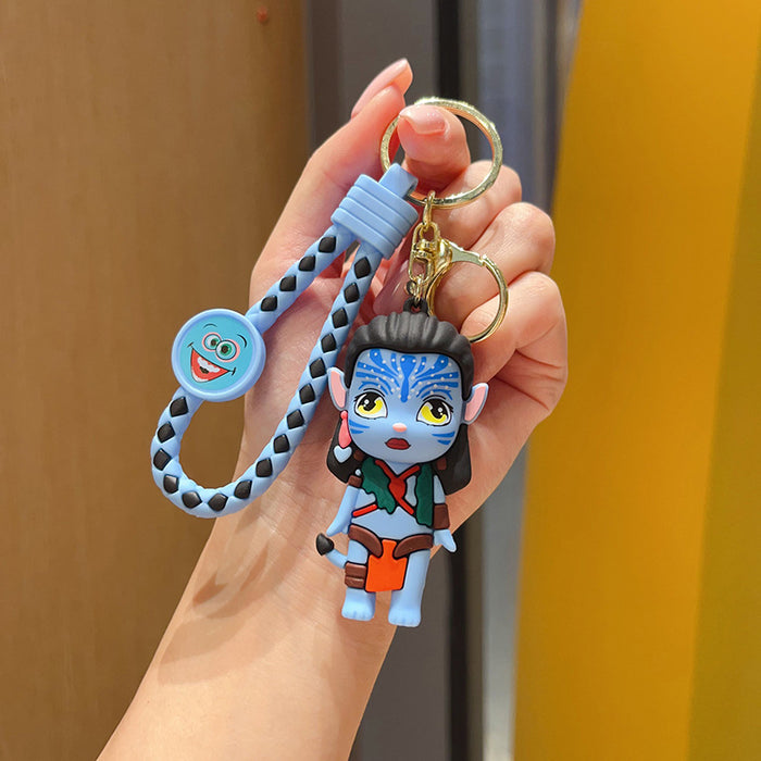 Wholesale Cartoon Keychain Doll Bag Couple Pendant Car Key Ring