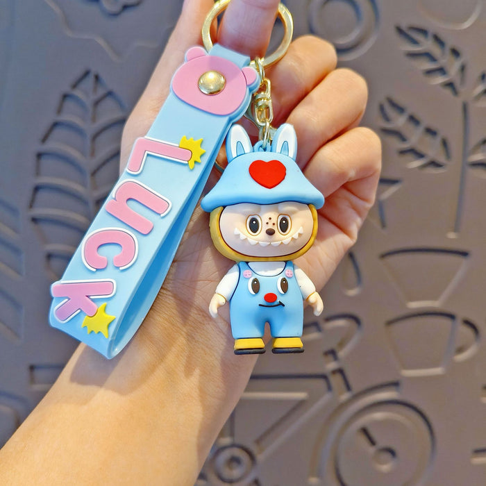 Wholesale Cartoon Keychain Cute School Bag Pendant Car Keychain Accessories Doll Machine Gift