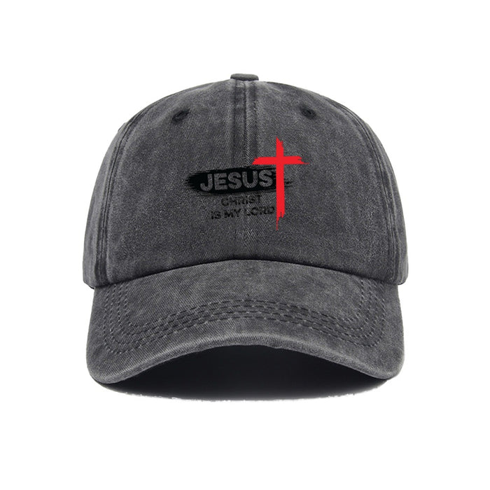 Wholesale New washed vintage letter duckbill cap with soft top and retro baseball cap for sun protection