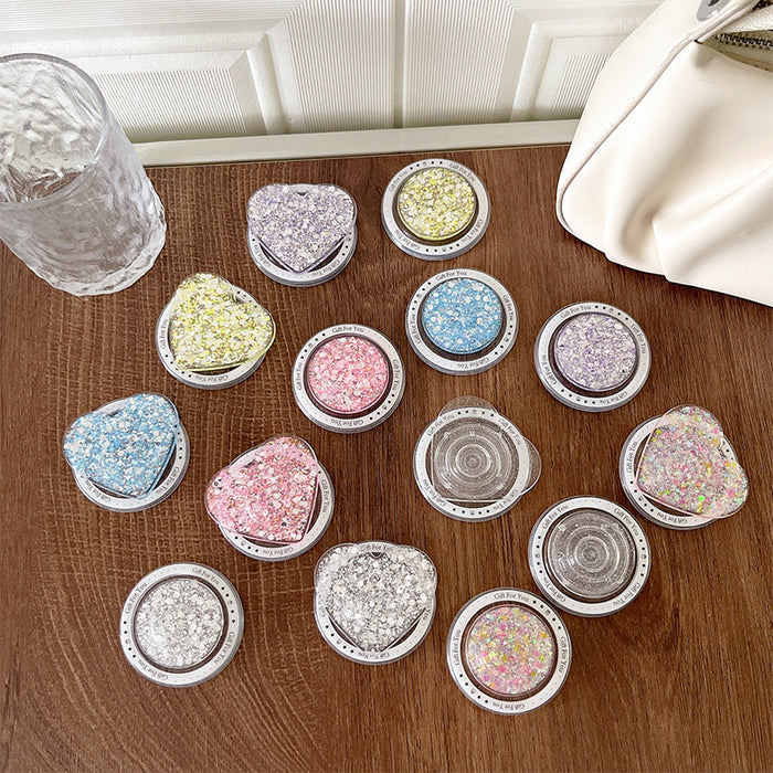 Wholesale sequins glitter mobile phone airbag stand