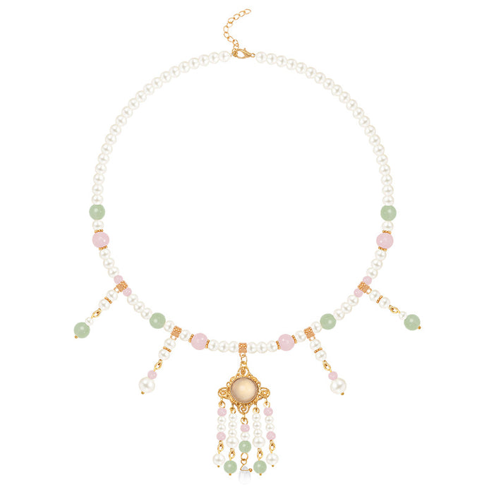 Wholesale Hanfu Accessories Yingluo Necklace tassel Accessories Pearl Pendant