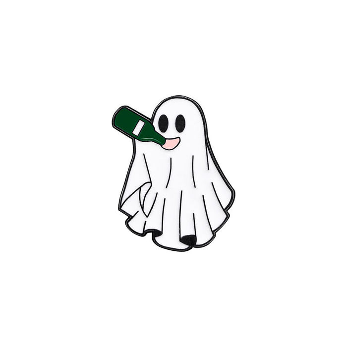 Wholesale Ghost Enamel Brooch Pin Set Chic Unisex Costume Accessory Decorative Lapel Pin