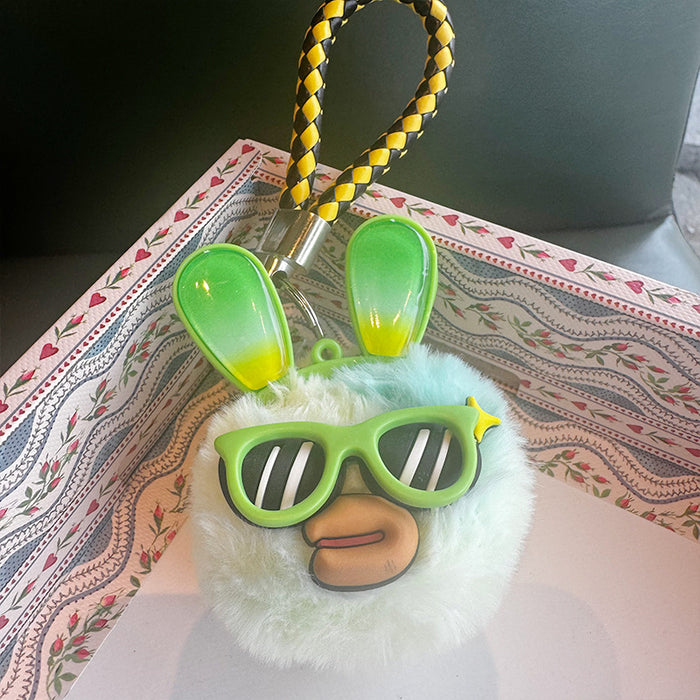 Wholesale Cute Plush Car Keychain,  Fur Ball,   Exquisite Backpack Pendant,  Trendy Key Ring