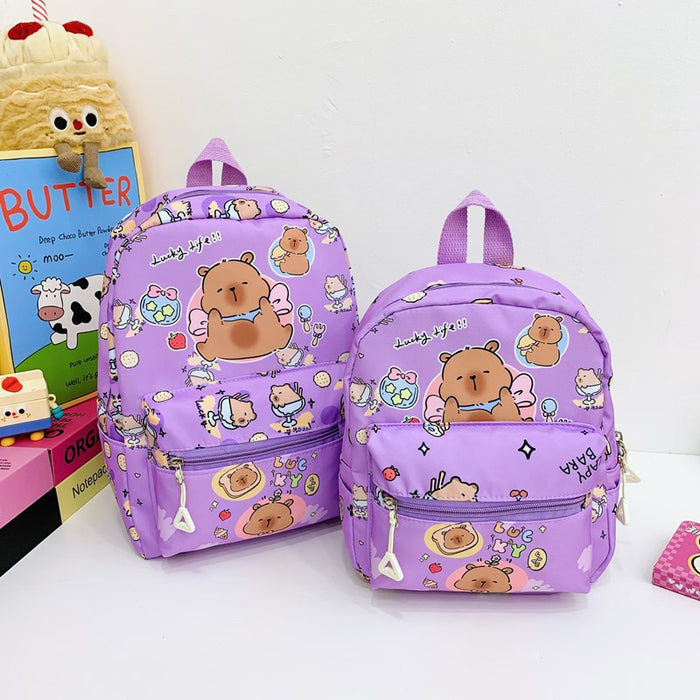 Wholesale Children' s Bag Printed Children' s Backpack Large Capacity Backpack for Men and Women Kindergarten Schoolbag
