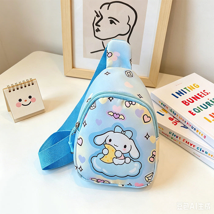 Wholesale Chic Anime Cartoon Print Nylon Crossbody Bag