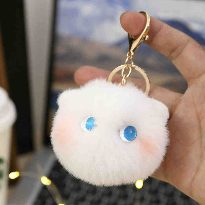 Wholesale Cute Plush Cat Ball Elf Cat Pendant Cute Style Girl Keychain Bag Hanging New Key Chain