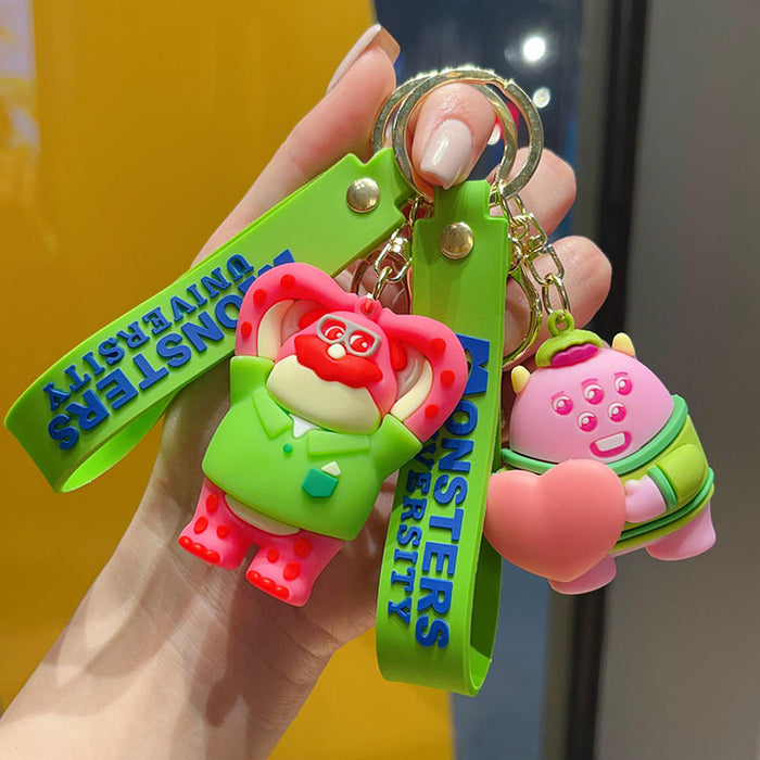 Wholesale Creative cartoon car key chain  cute couple bag doll